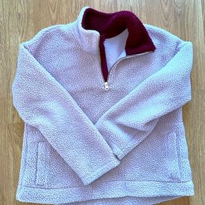 Pink Old Navy Sherpa Half Zip